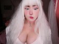 Bunny Girl Cums Really Fast on Vibrator (*´ω｀*)