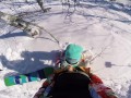 Public Sex with Hot Girl in a Forest at the Ski Resort POV Amateur Couple