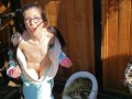 Nerdy Faery Pisses In Her Backyard Dressed As A Unicorn
