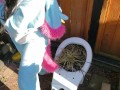 Nerdy Faery Pisses In Her Backyard Dressed As A Unicorn