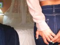 Asian Teen With Tight Booty Does Denim Jeans Haul