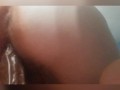 I stole and rode my girlfriend's 10 inch black dildo!!!!