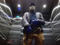 Elevator Jerking Off during Coronavirus Cums Big