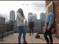 blowjob threesome on rooftop in london