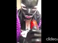 latex blowjob hood rubber slave girl Miss Maskerade devoted to her Master