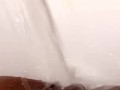 Pussy orgasm from tub faucet 