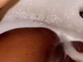 Pussy orgasm from tub faucet 