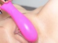 I made myself cum with this pink vibrating dildo in my long juicy pussy...