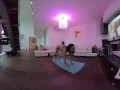 VR180 Virtual Reality Behind the Scenes of me filming my friend Amanda Yoga