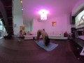 VR180 Virtual Reality Behind the Scenes of me filming my friend Amanda Yoga