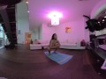 VR180 Virtual Reality Behind the Scenes of me filming my friend Amanda Yoga