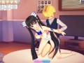 3D Hentaigame - licking hestia pussy and fuck her from behind