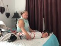 Femdom hogtied smell my stinky snickers sock gag