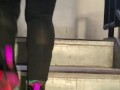Candid Big Booty Wife in See Through Leggings