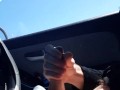 Can't wait! quickie in parking lot (loud moaning orgasm)