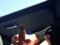 Can't wait! quickie in parking lot (loud moaning orgasm)