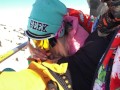 She Suck Dick in the Lift at the Ski Resort — Public Blowjob Amateur Couple