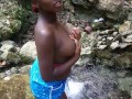 Hot Sexy Ebony Teen Takes out Her Huge Boobs On Camping Trip - Ashaichious