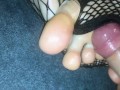 Amateur footjob #72 wife want to try balls crushing and it was great!!