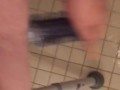 Mastubating in rehab bathroom with white paste in my pussy