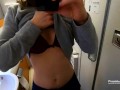 Sexy Teen Teasing on a Plane - Amateur Mile High Club