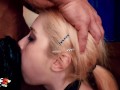 Cute Teen Sloppy Deepthroat Cock and Cum in Mouth Closeup