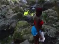 Ebony Slut Jogging and Flashing Big Boobs in the Neck of the Woods - Jhodez
