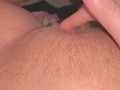 touching my wet hairy pussy