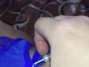 Медсестра в колготках показала свою вагину