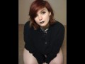 Chubby goth babe wants your cum all over her face