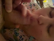 Make me squirt and cum on my tits