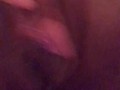 Playing with my freshly shaved pussy