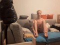 Skinny teenger strokes his cock and shows off his body in front the camera