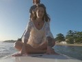 Naughty brunette masturbating and fucking on the sup board - Ana Rothbard