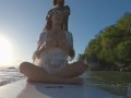 Naughty brunette masturbating and fucking on the sup board - Ana Rothbard