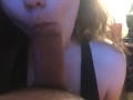 Horny girlfriend gets fat load on breast *POV*