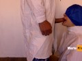 Doctor fucked and cum in mouth, forget on COVID-19, suck a cock and relax
