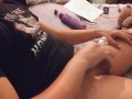 Cock & ball squeezing 
