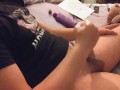 Cock & ball squeezing 