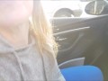 Public Car Park Blowjob with the Top Down