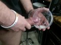 Epic slow motion big load cumshot (4x slomo, 120fps to 30fps)