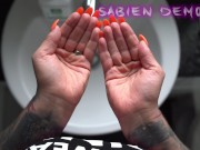 Long nails ASMR wet wash and scrub fantasy #SCRUBHUB