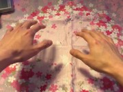 Practicing self love by holding my own hands (CENSORED)