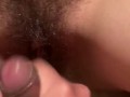 Stepbrother Cum in My Hairy Pussy, Creamy Load before bedtime 4K