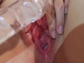 HOT VIDEO I FUCK MY PUSSY WITH LOTS OF ICE CUBES IN MY DILDO HD VIDEO