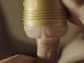 Big white dick fucking fleshlight POV [4K High Quality]