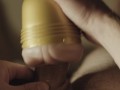Big white dick fucking fleshlight POV [4K High Quality]