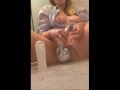 Hot teen girl masturbate in shower