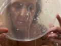 Kelli laps up her own cum...