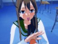 3D hentai HIGHSCHOOL OF THE DEAD Miyamoto Rei Titty fuck